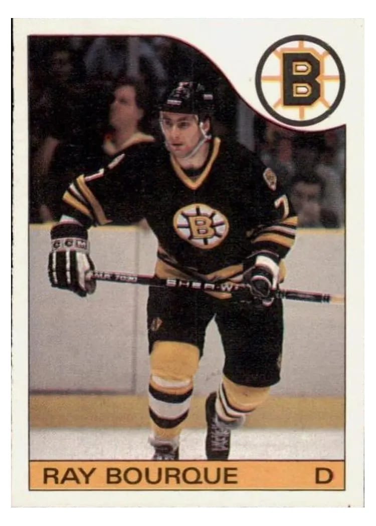1985 O-Pee-Chee Ray Bourque #40 card