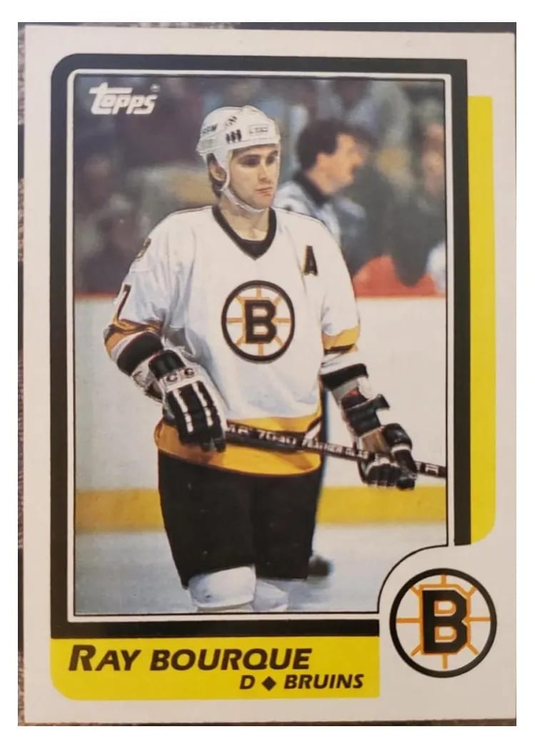 1986 Topps Ray Bourque #1 card