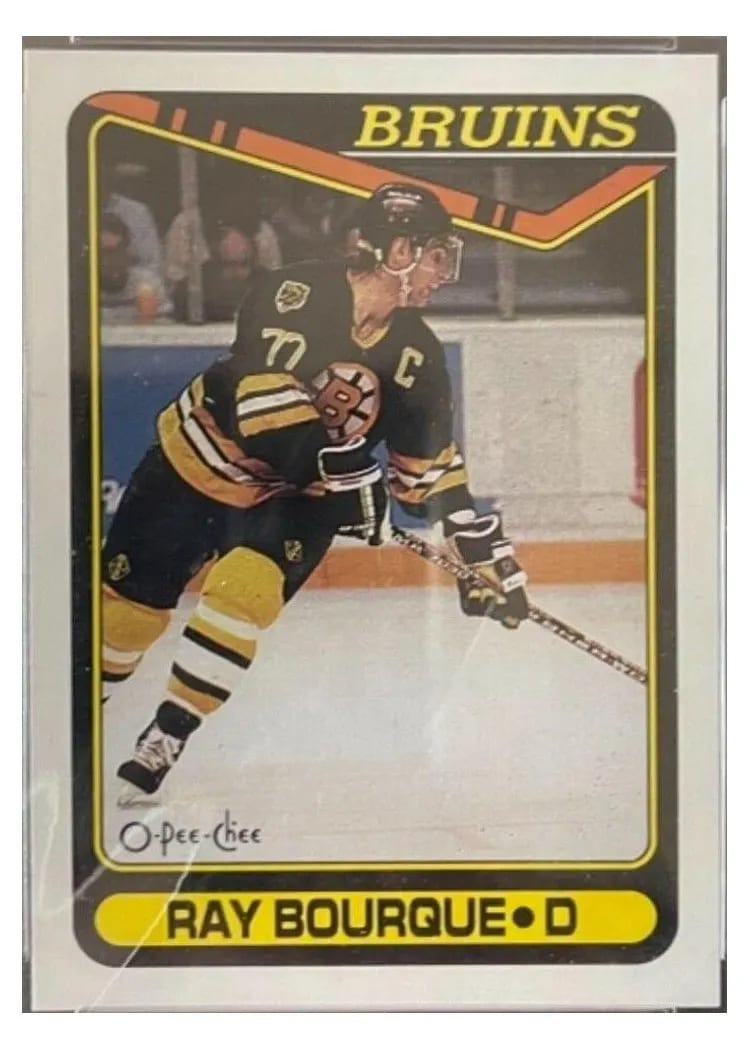 1990 O-Pee-Chee Ray Bourque #43 card