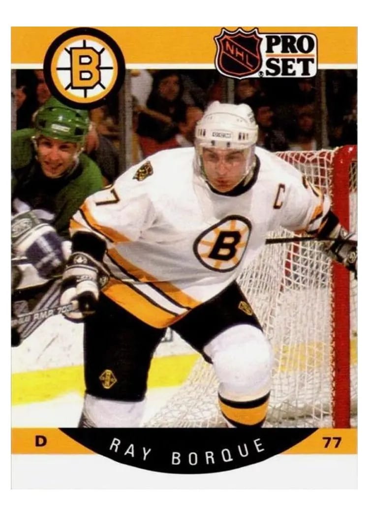 1990 Pro Set Ray Bourque #1 card
