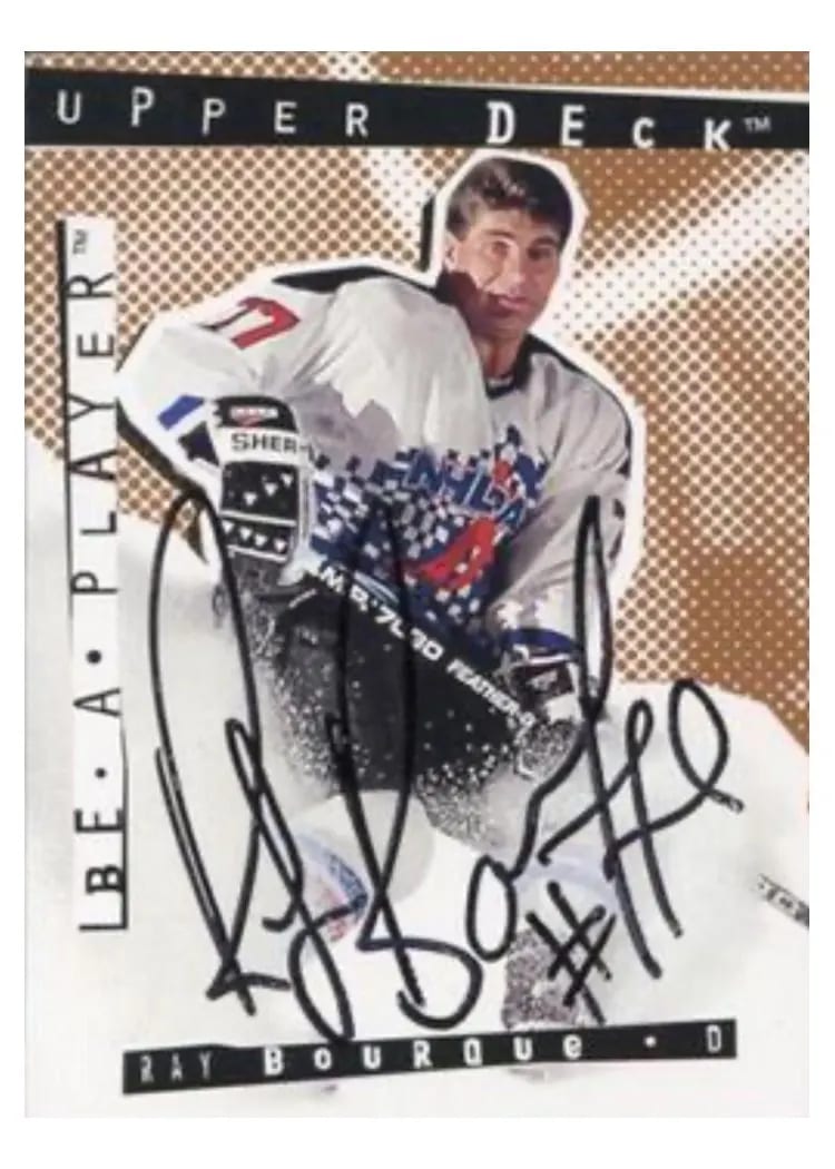 1994 Upper Deck Be A Player Autograph Ray Bourque #32 card