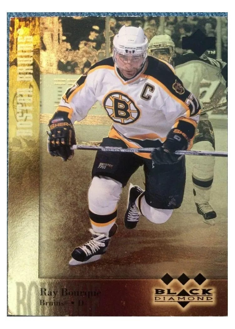 1996 Upper Deck Black Diamond Ray Bourque #177 card