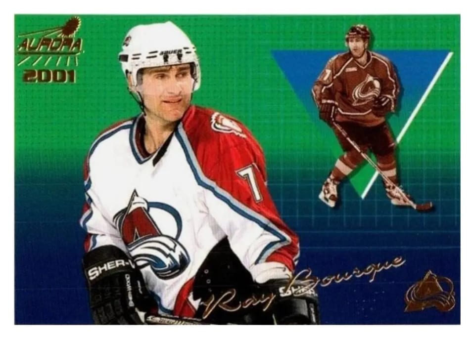 2000 Pacific Aurora Ray Bourque #36 card