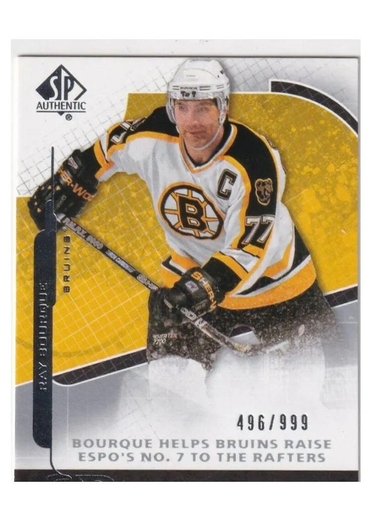 2008 SP Authentic Ray Bourque #140 card