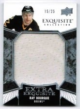 2024-25 Upper Deck Black Diamond Exquisite Collection Extra Exquisite Jersey Ray Bourque #ECE-RB card