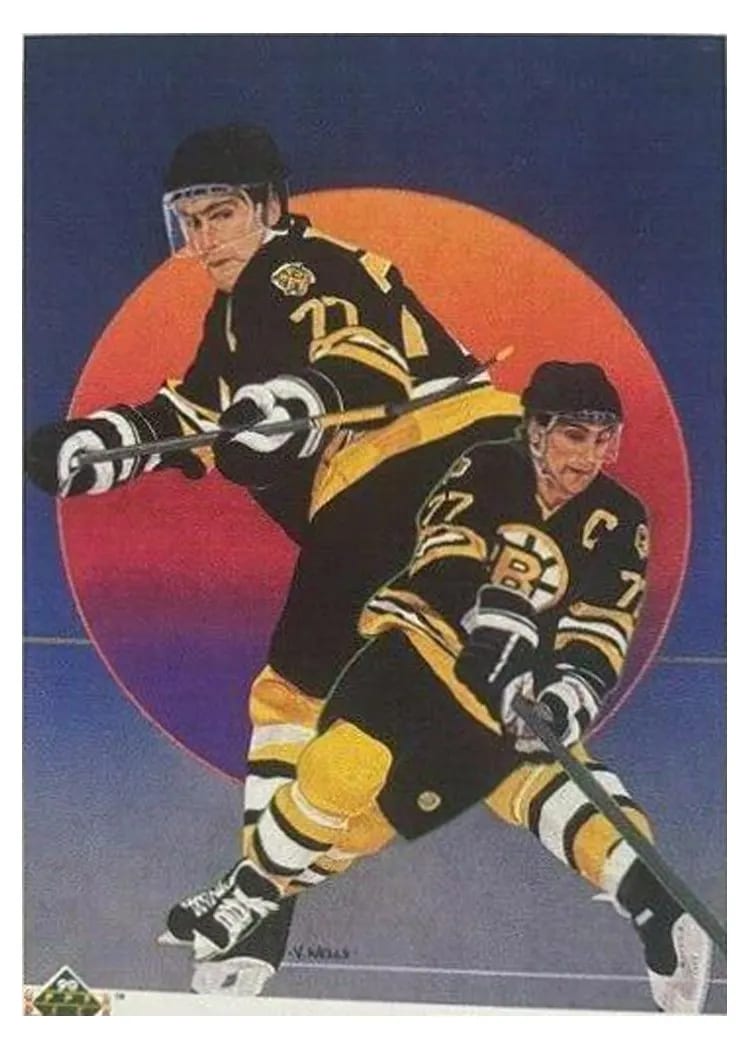 1990 Upper Deck Ray Bourque: Checklist #320 card