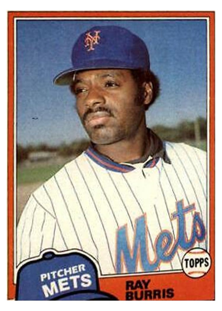1981 Topps Ray Burris #654 card
