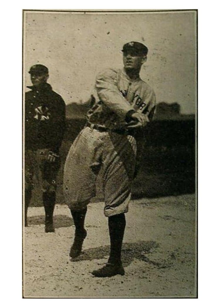 1916 M101 4 Sporting News Ray Caldwell #27 card