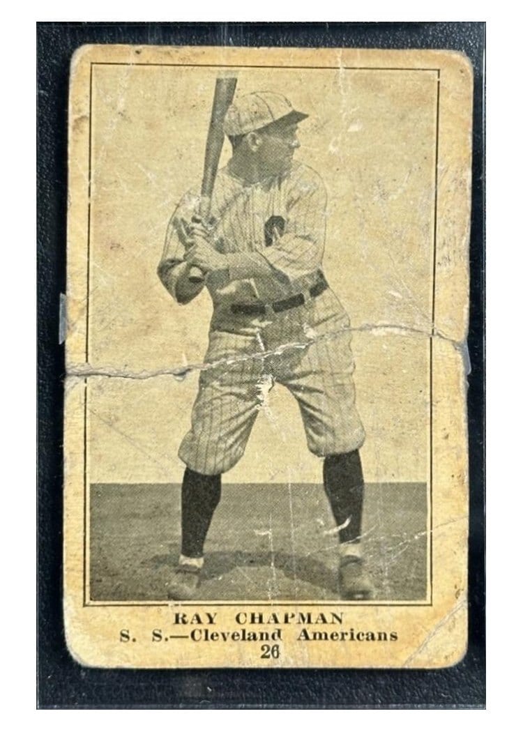 1917 Boston Store Ray Chapman #26 card