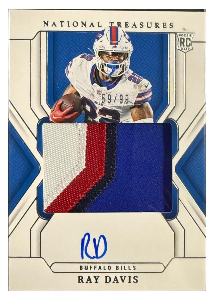 2024 Panini National Treasures Base Set Ray Davis #198 card