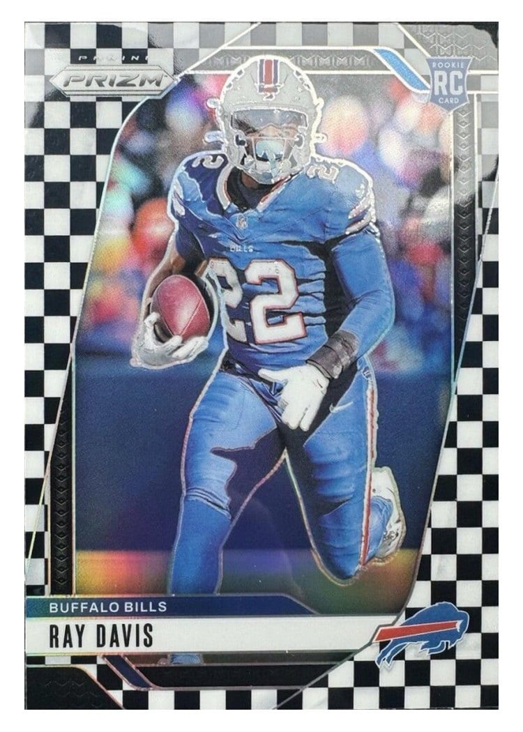 2024 Panini Prizm Base Set Ray Davis Black White Checker #382 card