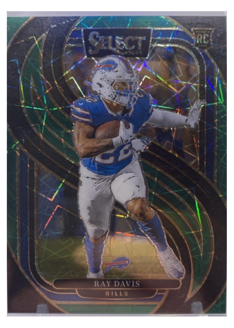 2024 Panini Select Base Set Ray Davis Green Prizm #189 card