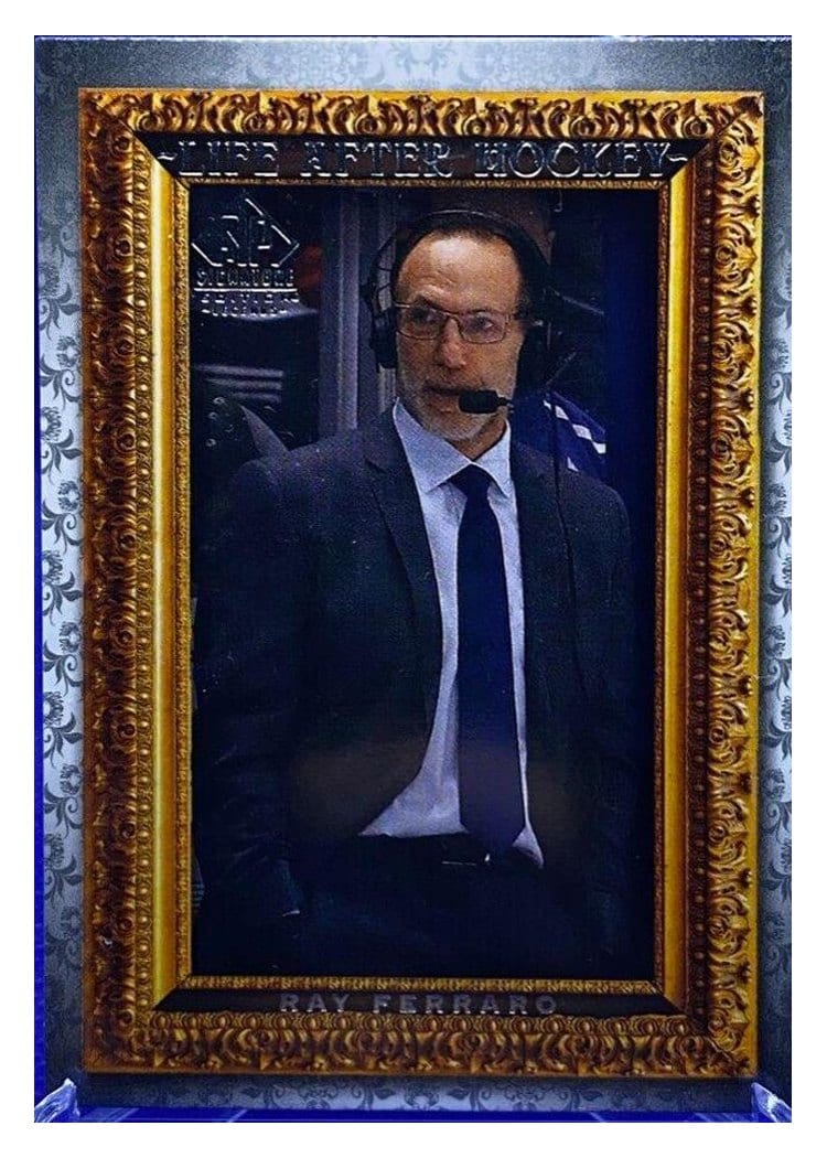 2020-21 SP Signature Edition Legends Life After Hockey Ray Ferraro #LA-4 card