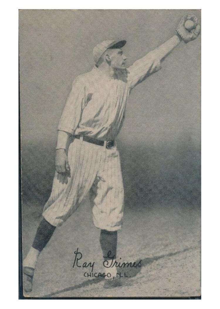 1922 Exhibits Ray Grimes card
