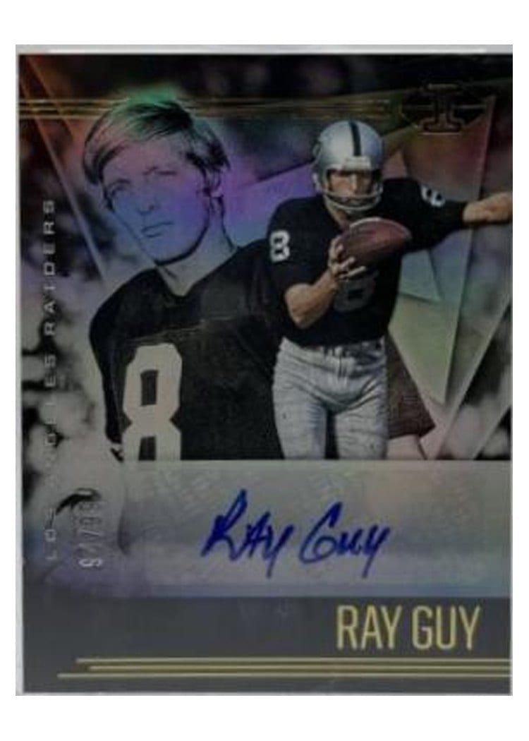 2020 Panini Illusions Trophy Collection Signatures Ray Guy #TCS25 card