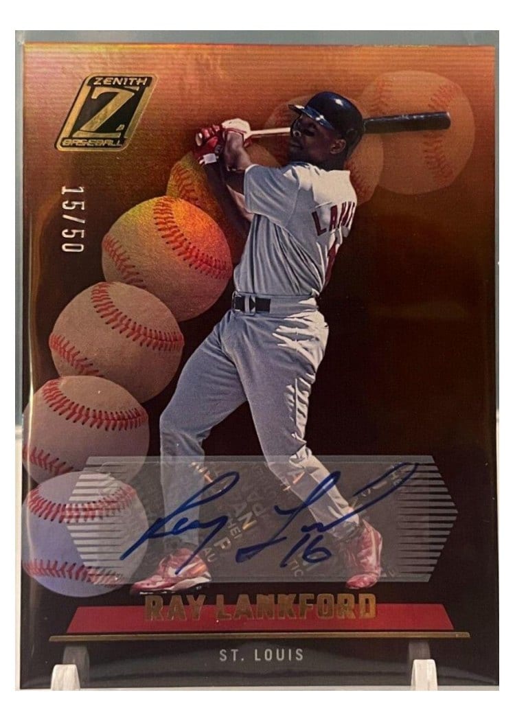 2023 Panini Chronicles Zenith Autographs Ray Lankford #6 card
