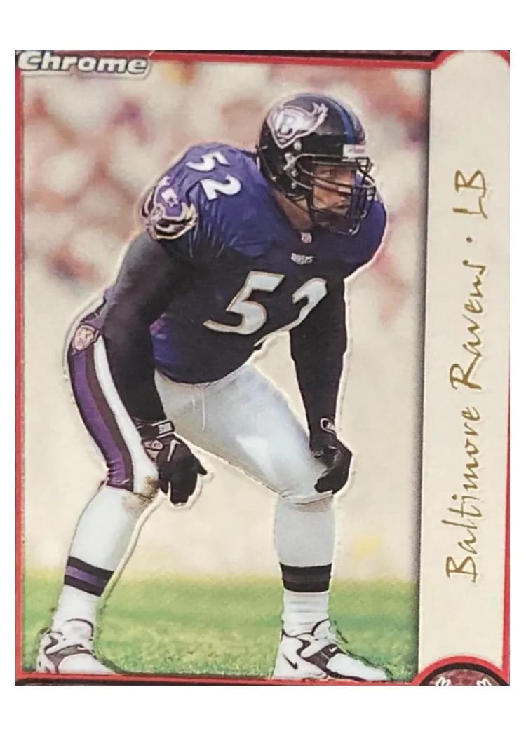 1999 Bowman Chrome Ray Lewis #27 card