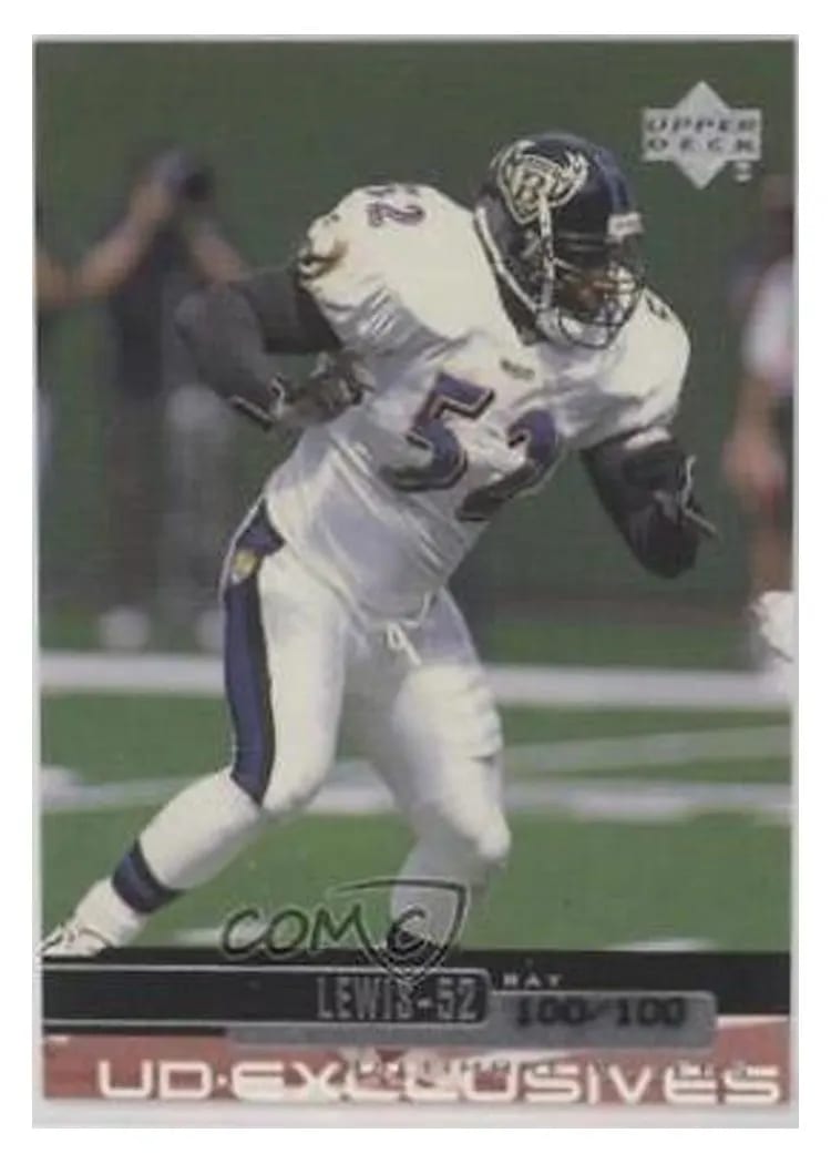 1999 Upper Deck Ray Lewis Exclusives Silver #17 card