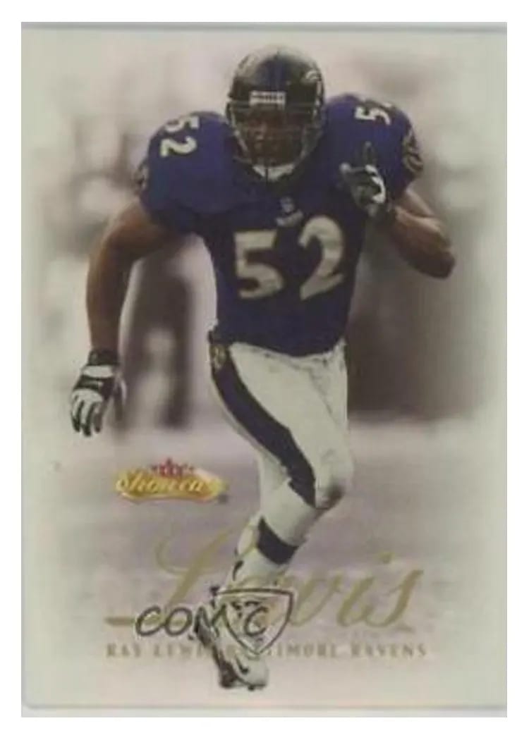 2000 Fleer Showcase Ray Lewis #36 card