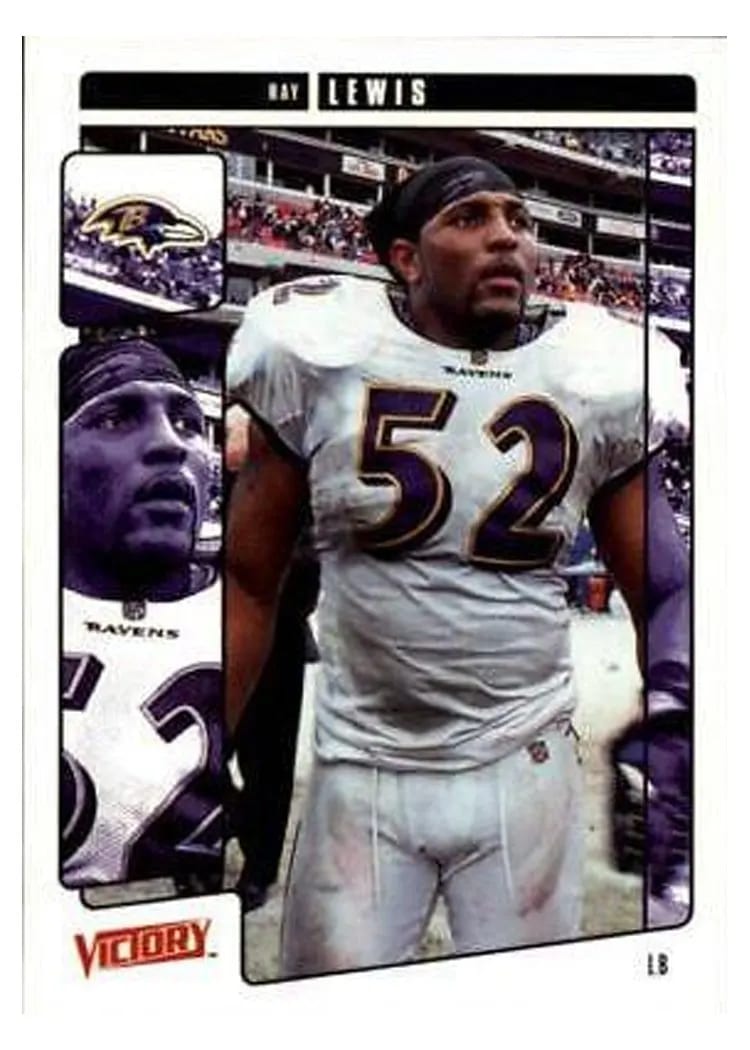 2001 Upper Deck Victory Ray Lewis #25 card