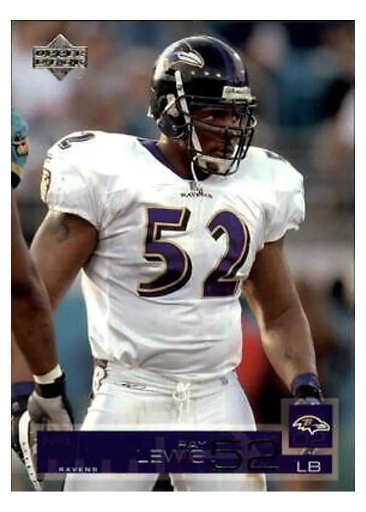 2002 Upper Deck Ray Lewis #16 card