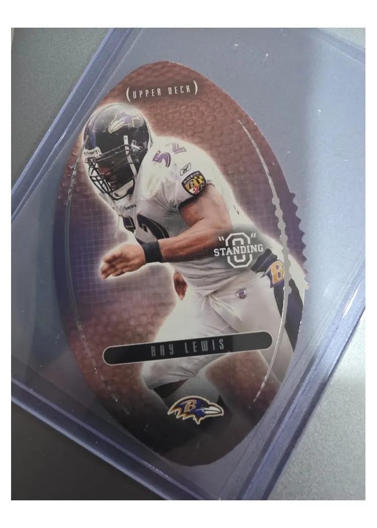 2003 Upper Deck Ray Lewis Standing O card