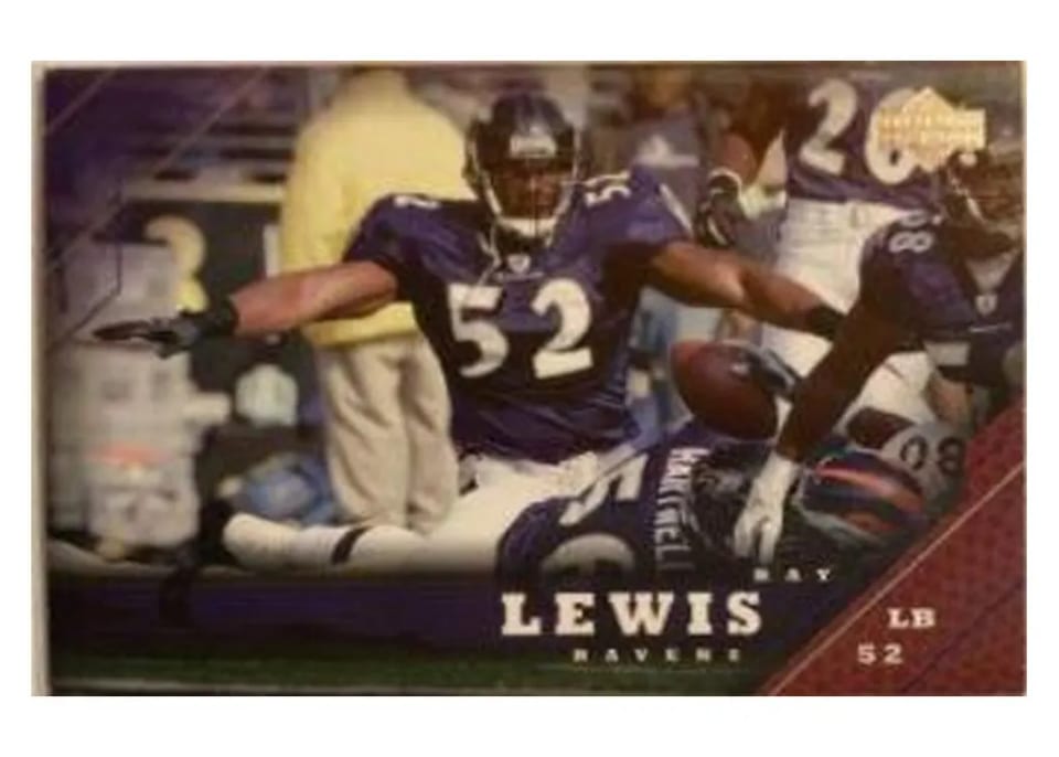 2005 Upper Deck Ray Lewis #14 card