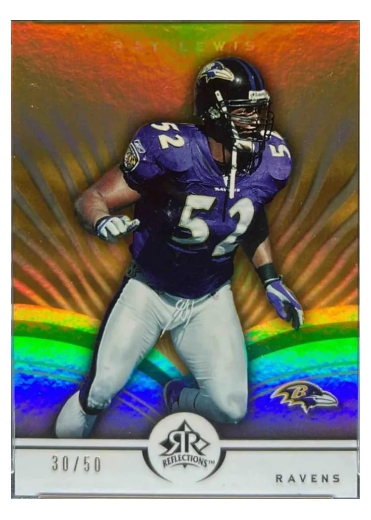 2005 Upper Deck Reflections Ray Lewis #7 card