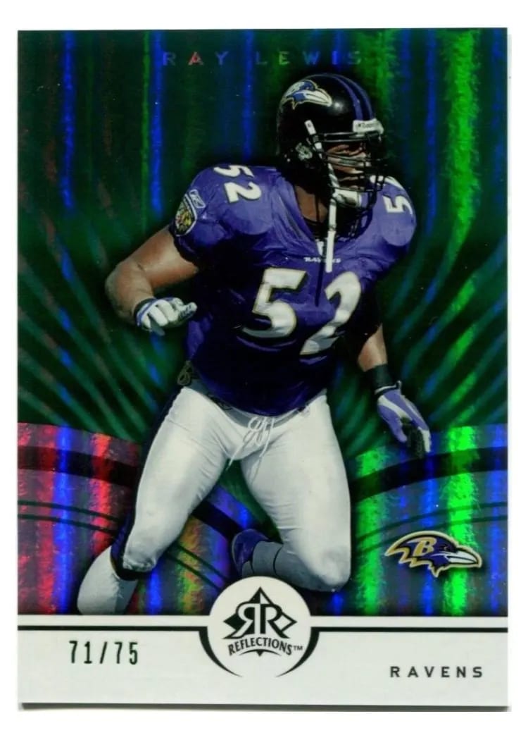 2005 Upper Deck Reflections Ray Lewis #7 card