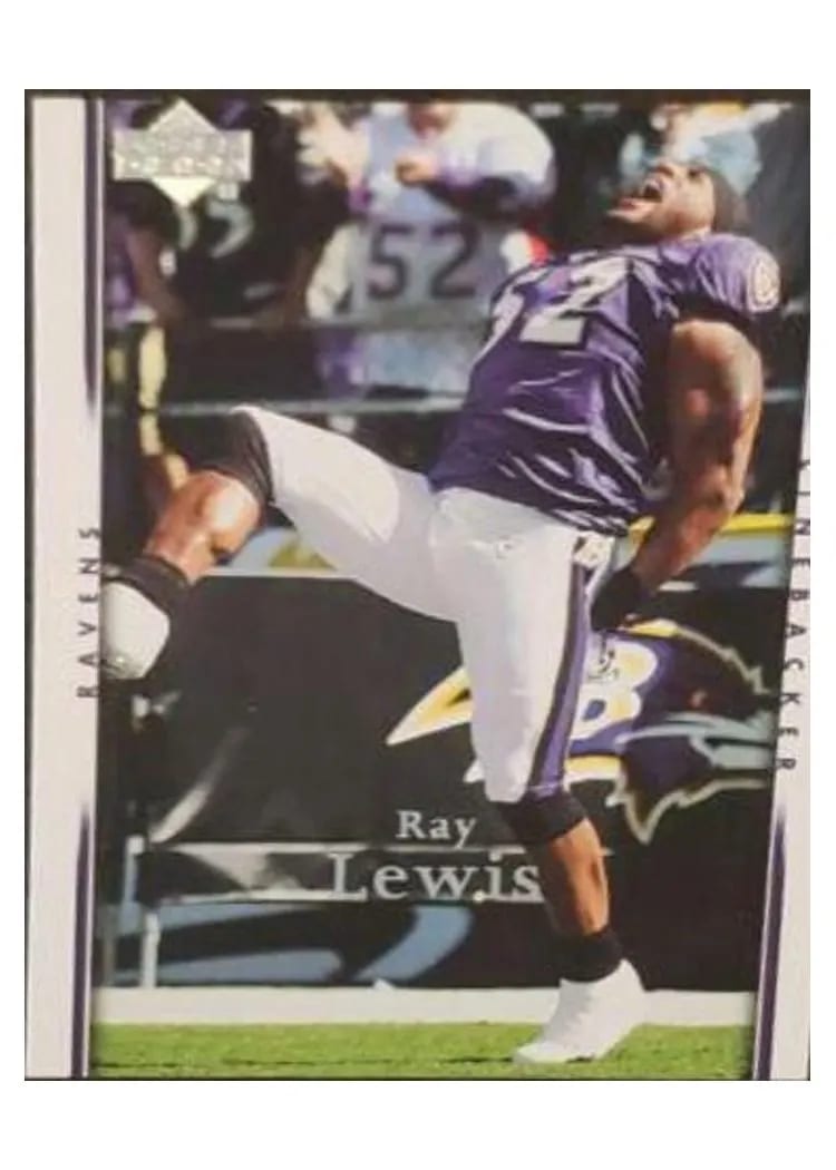 2007 Upper Deck Ray Lewis #17 card