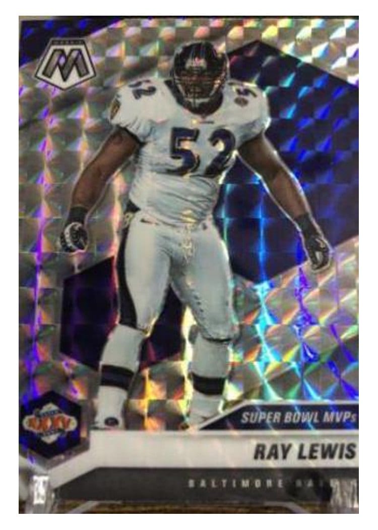2021 Panini Mosaic Base Set Ray Lewis Red Wave Mosaic #290 card
