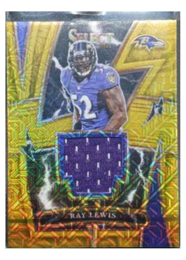 2021 Panini Select Base Set Ray Lewis Gold #239 card