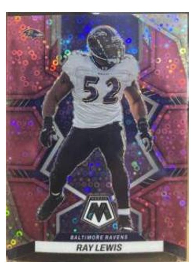 2022 Panini Mosaic Base Set Ray Lewis No Huddle Pink #19 card