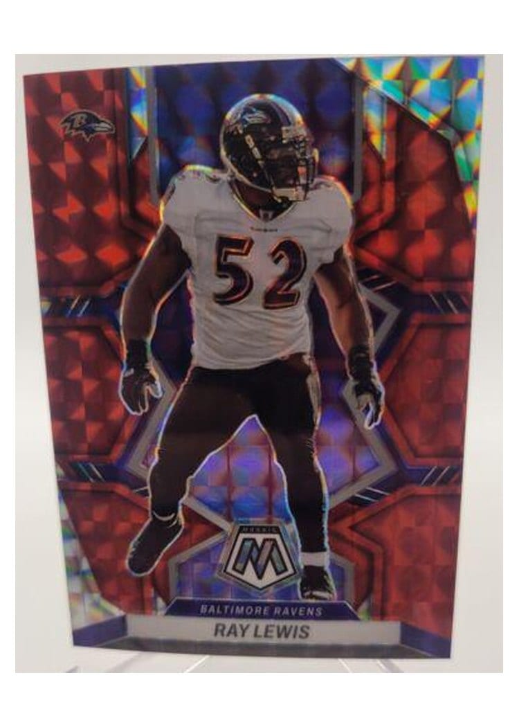 2022 Panini Mosaic Base Set Ray Lewis Red #19 card