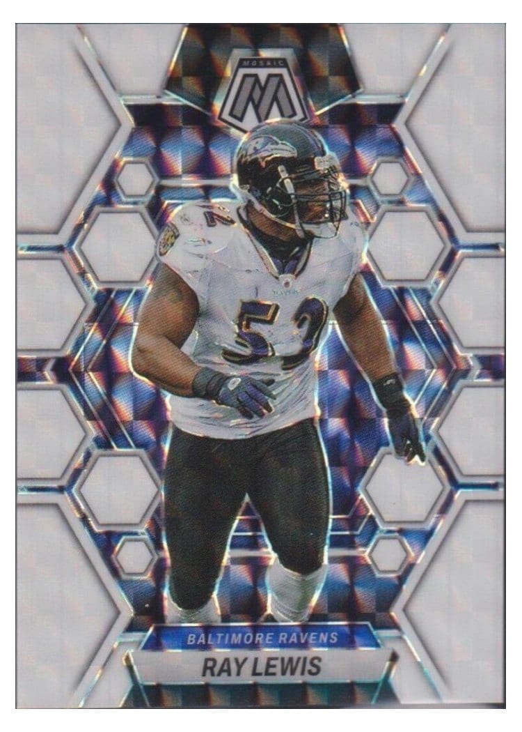 2023 Panini Mosaic Base Set Ray Lewis White #17 card