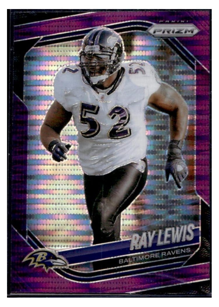 2025 Panini Prizm Base Set Ray Lewis Purple Pulsar #42 card