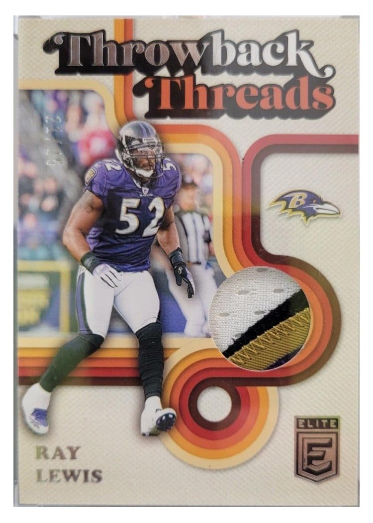 2024 Donruss Elite Throwback Threads Doubles Ray Lewis / Terrell Suggs #TTD-BAL card