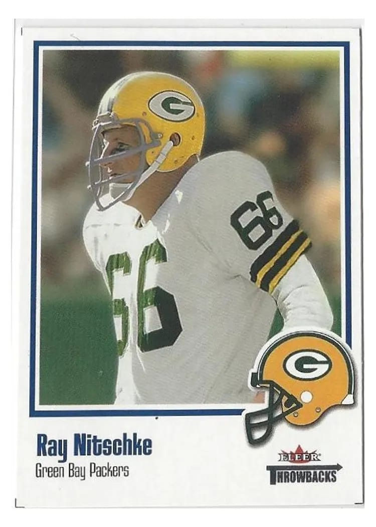 2002 Fleer Throwbacks Ray Nitschke #36 card