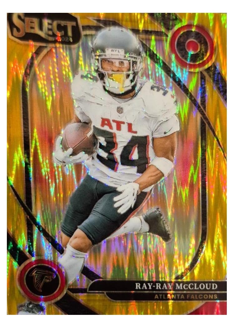2024 Panini Select Base Set Ray-Ray McCloud Gold Prizm Shock #289 card