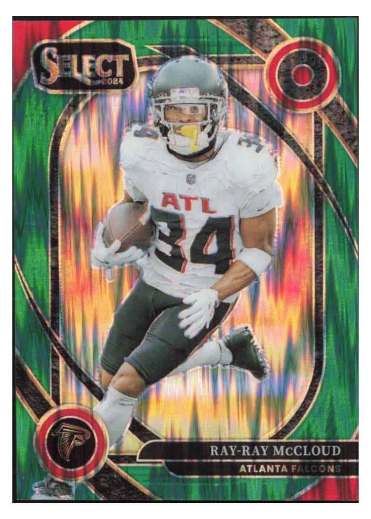 2024 Panini Select Base Set Ray-Ray McCloud Green Prizm Shock #289