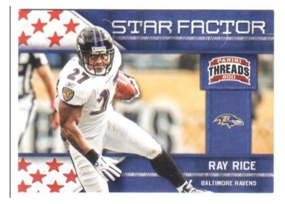 2011 Panini Threads Star Factor Ray Rice #22 card
