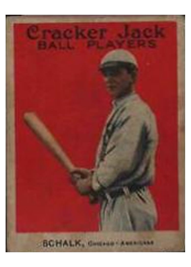 1914 Cracker Jack Ray Schalk #61 card