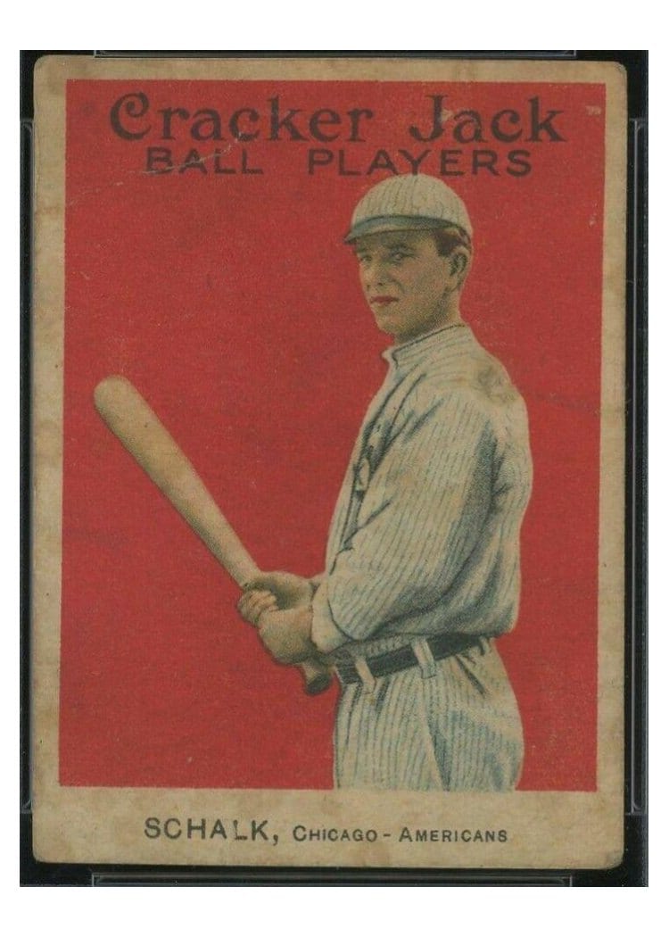 1915 Cracker Jack Ray Schalk #61 card