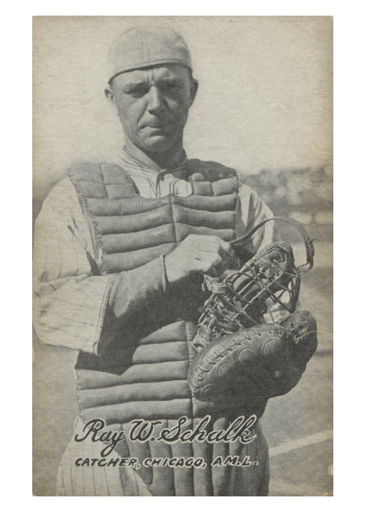 1921 Exhibits Ray W. Schalk card