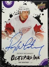 2025-26 Upper Deck Detroit Red Wings Centennial Octopus Ink Ray Whitney #OI-RW card