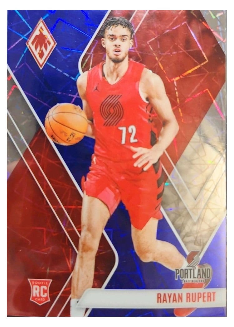 2023-24 Panini Phoenix Base Set Rayan Rupert Blue Lazer #271 card
