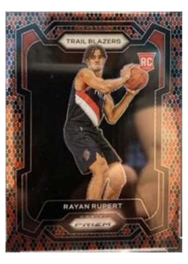 2023-24 Panini Prizm Base Set Rayan Rupert #140 card