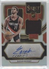 2023-24 Panini Select Rookie Jersey Autographs Rayan Rupert #RJ-RUP card