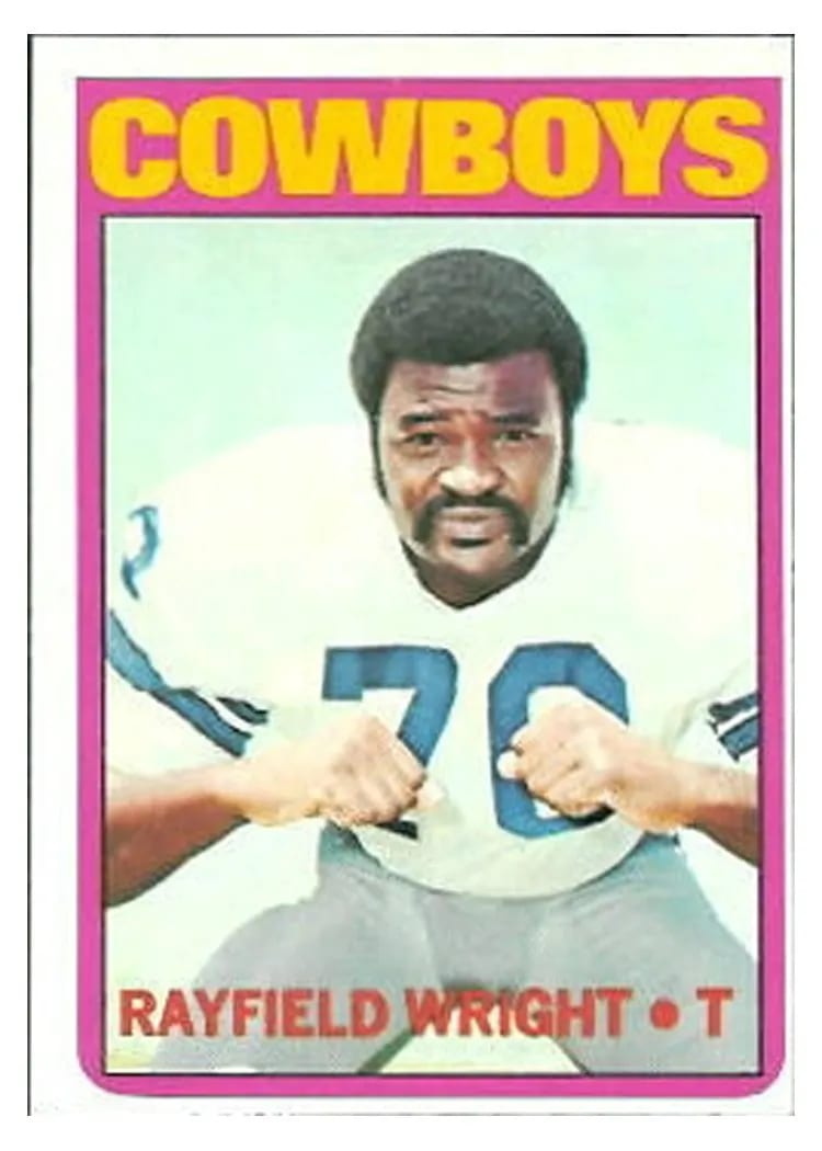 1972 Topps Rayfield Wright #316 card