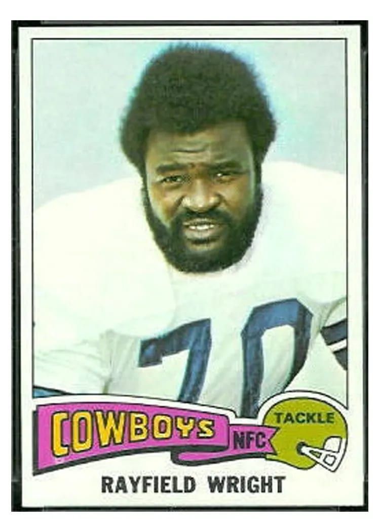 1975 Topps Rayfield Wright #402 card